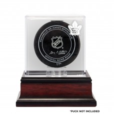 Шайба Toronto Maple Leafs Fanatics Authentic (2016-Present) Mahogany Logo Display Case
