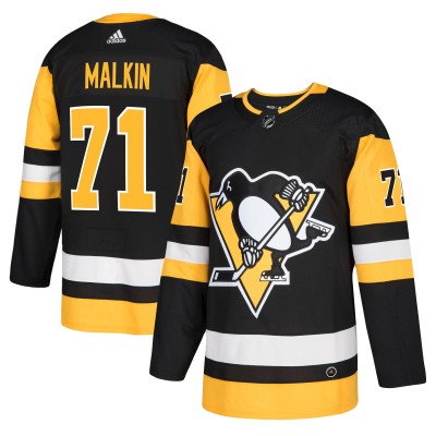 Игровая джерси Evgeni Malkin Pittsburgh Penguins adidas Authentic Player - Black