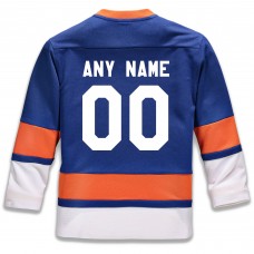 New York Islanders Youth Home Replica Custom Jersey - Blue