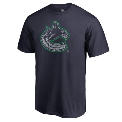 Vancouver Canucks Navy Static Logo T-Shirt