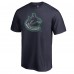 Vancouver Canucks Navy Static Logo T-Shirt