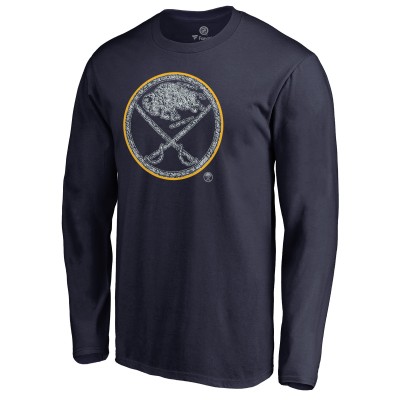 Футболка с длинным рукавом Buffalo Sabres Navy Static Logo