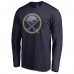 Футболка с длинным рукавом Buffalo Sabres Navy Static Logo