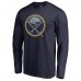 Футболка с длинным рукавом Buffalo Sabres Navy Static Logo