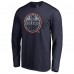 Футболка с длинным рукавом Edmonton Oilers Static Logo - Navy