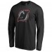 Футболка с длинным рукавом New Jersey Devils Black Static Logo