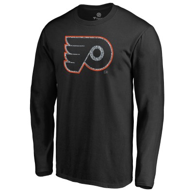 Футболка с длинным рукавом Philadelphia Flyers Static Logo - Black