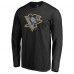 Pittsburgh Penguins Static Logo Long Sleeve T-Shirt - Black