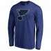 Футболка с длинным рукавом St. Louis Blues Static Logo - Royal