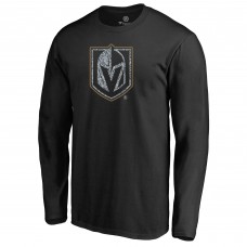 Футболка с длинным рукавом Vegas Golden Knights Black Static Logo