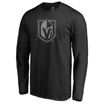 Футболка с длинным рукавом Vegas Golden Knights Black Static Logo