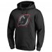 New Jersey Devils Black Static Logo Pullover Hoodie