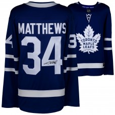Игровая джерси Autographed Toronto Maple Leafs Auston Matthews Fanatics Authentic Blue Fanatics Breakaway