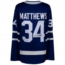 Игровая джерси Autographed Toronto Maple Leafs Auston Matthews Fanatics Authentic Blue Fanatics Breakaway