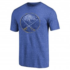 Футболка Buffalo Sabres Throwback Vintage Logo Tri-Blend - Royal