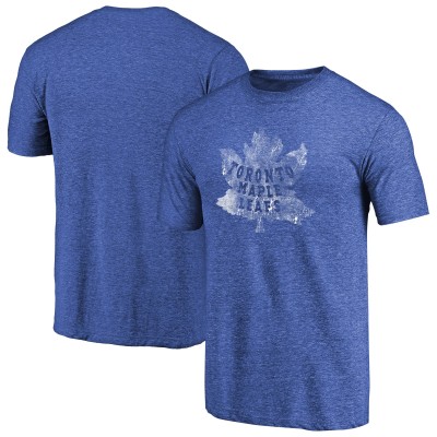 Футболка Toronto Maple Leafs Throwback Vintage Logo Tri-Blend - Royal