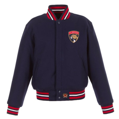 Женская рубашка Florida Panthers JH Design Navy All-Wool Embroidered Jacket