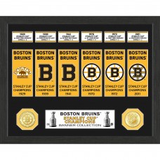 Boston Bruins Highland Mint 15 x 12 Stanley Cup Banner Collection Photo Mint