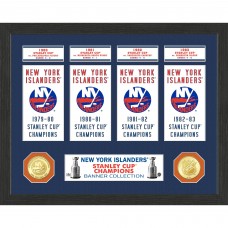 New York Islanders Highland Mint 15 x 12 Stanley Cup Banner Collection Photo Mint