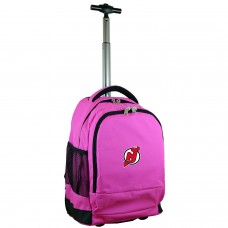 New Jersey Devils MOJO 19 Premium Wheeled Backpack - Pink