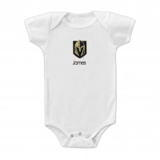 Малышам Vegas Golden Knights White Personalized Bodysuit
