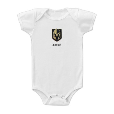 Малышам Vegas Golden Knights White Personalized Bodysuit