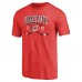 Carolina Hurricanes Red Vintage Collection Line Shift Tri-Blend T-Shirt