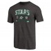 Dallas Stars Black Vintage Collection Line Shift Tri-Blend T-Shirt
