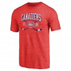 Футболка Montreal Canadiens Vintage Collection Line Shift Tri-Blend - Red