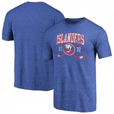 New York Islanders Royal Vintage Collection Line Shift Tri-Blend T-Shirt New York Islanders Royal Vintage Collection Line Shift Tri-Blend T-Shirt