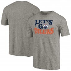 Футболка Edmonton Oilers Gray Hometown Collection Tri-Blend