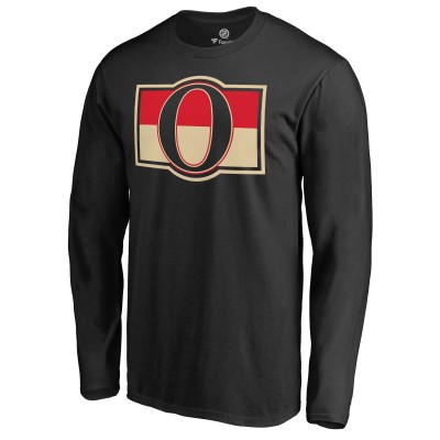 Ottawa Senators Black Hometown Collection Long Sleeve T-Shirt