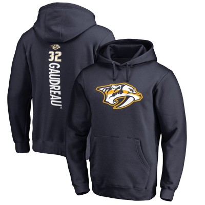 Толстовка Frederick Gaudreau Nashville Predators Backer Name & Number - Navy
