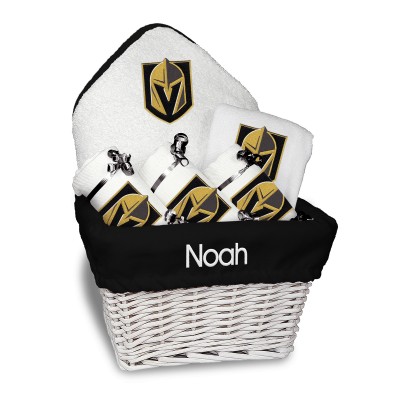 Newborn & Малышам Vegas Golden Knights White Personalized Medium Gift Basket