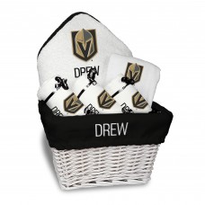 Newborn & Малышам Vegas Golden Knights White Personalized Medium Gift Basket