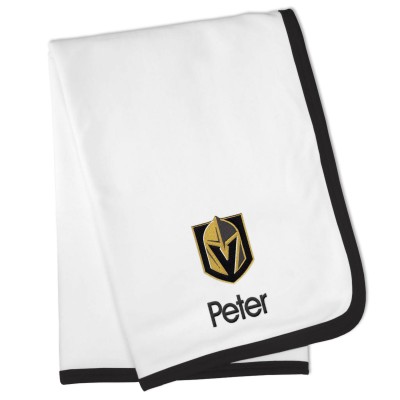 Именной плед Vegas Golden Knights Baby - White
