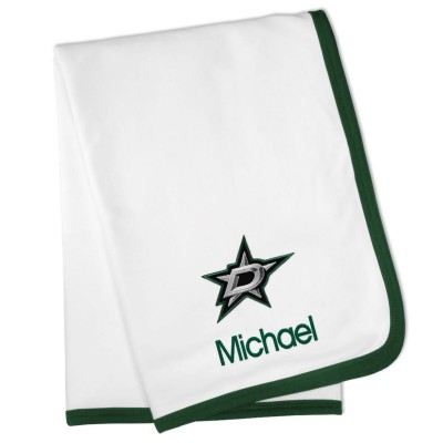 Именной плед Dallas Stars Baby - White