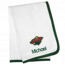Именной плед Minnesota Wild Baby - White