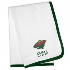 Именной плед Minnesota Wild Baby - White