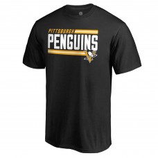 Футболка Pittsburgh Penguins Iconic Collection On Side Stripe - Black