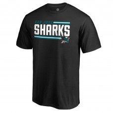 Футболка San Jose Sharks Iconic Collection On Side Stripe - Black