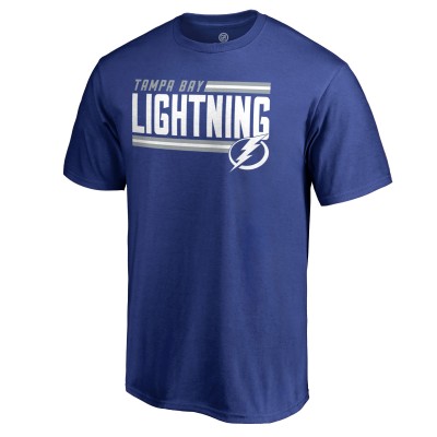 Футболка Tampa Bay Lightning Blue Iconic Collection On Side Stripe