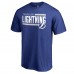 Футболка Tampa Bay Lightning Blue Iconic Collection On Side Stripe