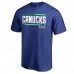 Vancouver Canucks Royal Iconic Collection On Side Stripe T-Shirt