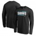 Футболка с длинным рукавом San Jose Sharks Black Iconic Collection On Side Stripe