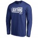 Футболка Tampa Bay Lightning Blue Iconic Collection On Side Stripe Long Sleeve