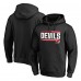 New Jersey Devils Black Iconic Collection On Side Stripe Pullover Hoodie