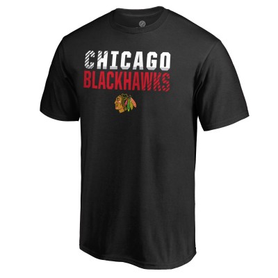 Футболка Chicago Blackhawks Iconic Collection Fade Out - Black