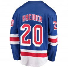 Chris Kreider New York Rangers Home Breakaway Player Jersey - Blue