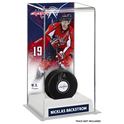 Кейс для шайбы Washington Capitals Nicklas Backstrom Fanatics Authentic Deluxe Tall